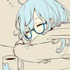 Cute Coffee Anime Girl